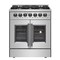 Forno Galiano 30In. Freestanding French Door Dual Fuel Range FFSGS6356-30 - alternate 1